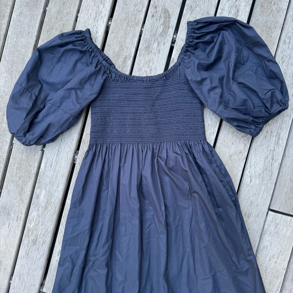 La Ligne Daisy Dress, Navy, Large - Picture 5 of 9